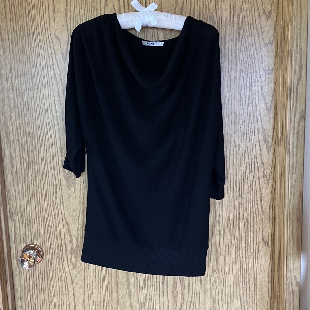 Ricki's Black Scoop Neck Knit Top